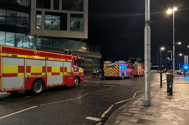 Major Cardiff road taped off as emergency services respond to incident