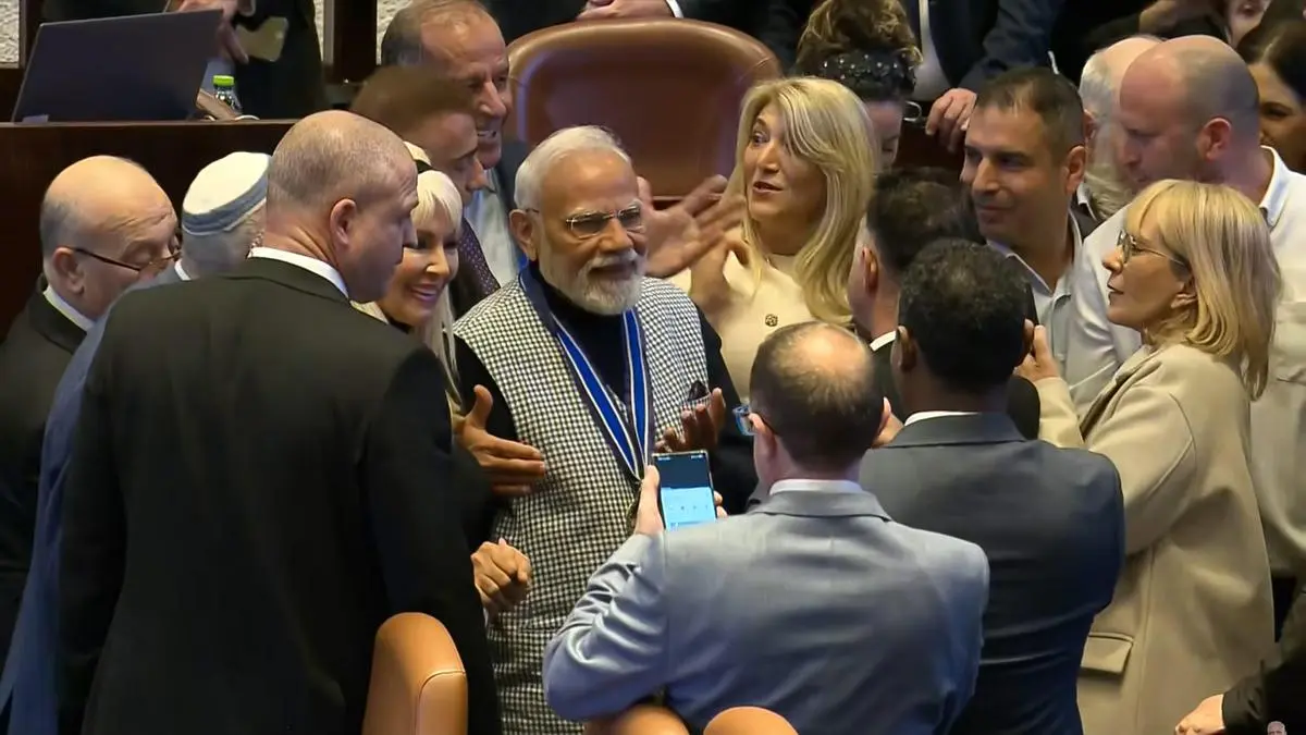 Modi at Knesset: India backs Gaza peace plan, says ‘terrorism anywhere threatens peace everywhere’