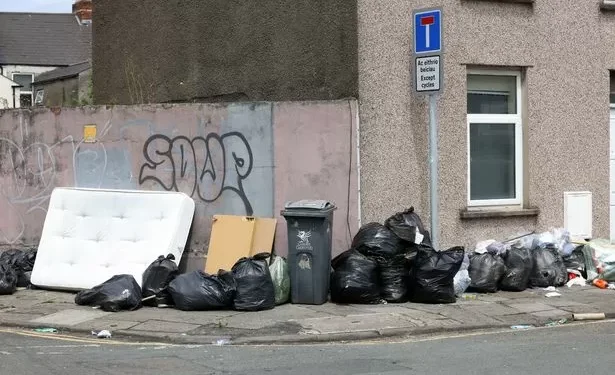 The state of Cardiff’s streets as six tonnes of rubbish collected after students move out
