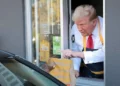 Trump Serves Customers at a McDonald’s Drive-Thru in Philadelphia