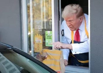 Trump Serves Customers at a McDonald’s Drive-Thru in Philadelphia