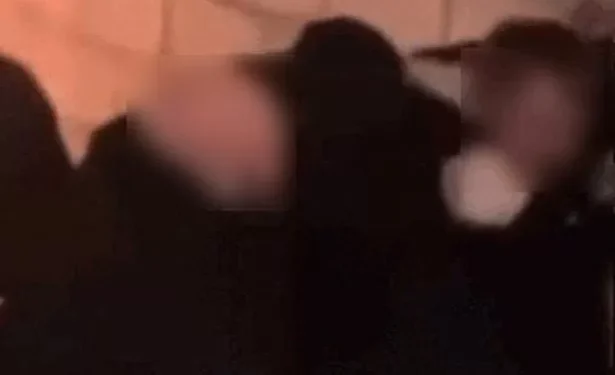 Footage shows moment punches are thrown in clash between bouncers and clubgoer