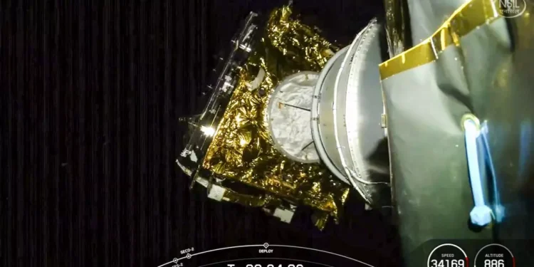 SpaceX successfully launches ISRO’s 4,700 kg communication satellite from US