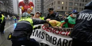 WATCH: Pro-Palestinian Protesters Disrupt Macy’s Thanksgiving Parade