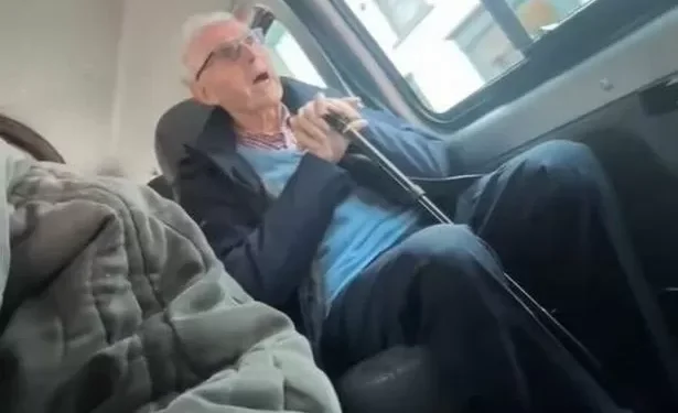 Beautiful moment man breaks into song on bus