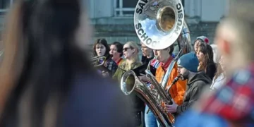 11 of the best pictures as hundreds of musicians protest Cardiff University cuts