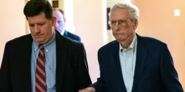 Mitch McConnell Appears to Need Aide’s Help in Hearing Reporter’s Question