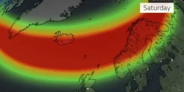 Met Office maps show where people may see Northern Lights in UK tonight