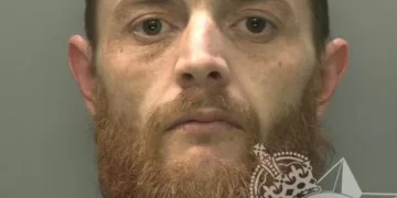 Police helicopter footage shows burglar drive stolen car on wrong side of road