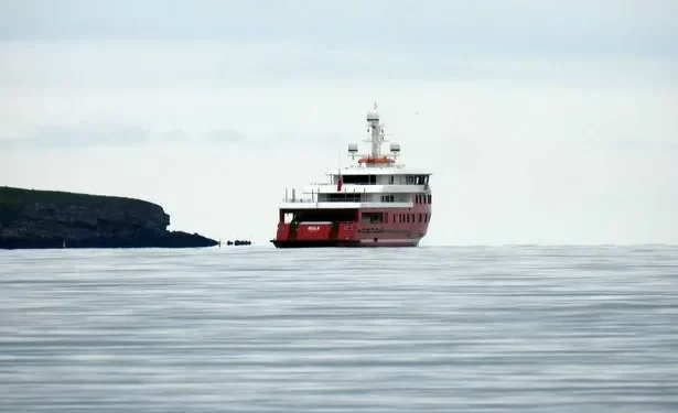 The £30m super yacht that spent the weekend loitering off the 
Welsh coast