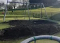 Vandals torch play area leaving council with a four figure repair bill