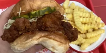 I queued with more than 100 people hoping to try Fowl and Fury’s new restaurant