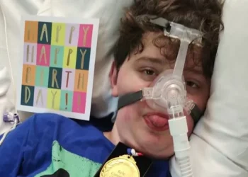 Kyle, the UK’s youngest person with MND, gets surprise on his 14th birthday