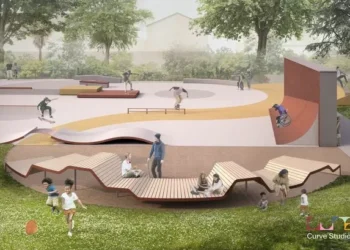 Artist’s impression shows fresh skateboarding vision for Welsh city’s park