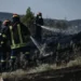 Huge wildfire tearing through Greek island after three blazes combine
