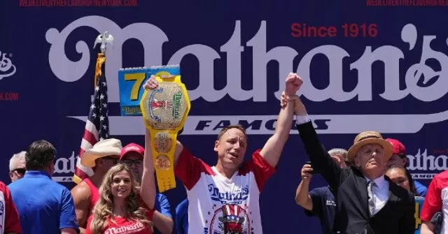 WATCH: ‘Top Dog’: Joey Chestnut Reclaims Title at Nathan’s Hot Dog Eating Contest