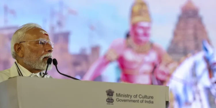 PM Modi announces grand statues of Chola emperors in Tamil Nadu