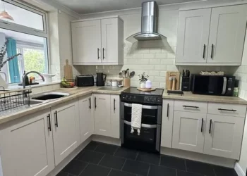 ‘I transformed my dreary kitchen for £150 – it looks brand new’