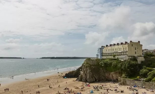 Teens rescued at popular Welsh tourist beach as remnants of Hurricane Erin hit coast