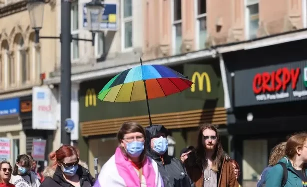 Hundreds take to the streets for Trans Pride march in Cardiff