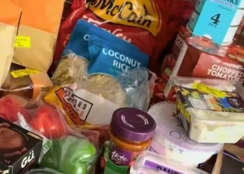 Mum’s perfect timing sees her bag epic Sainsbury’s yellow-sticker haul