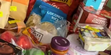 Mum’s perfect timing sees her bag epic Sainsbury’s yellow-sticker haul