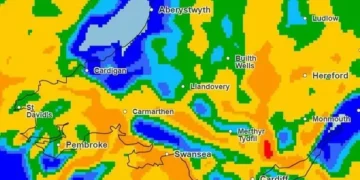 Weather maps show places set to be worst hit as Wales faces 24 hours of downpours