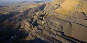 Walker explores immense old Welsh quarry and finds something remarkable