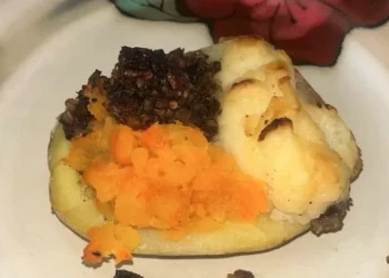 I saw a strange face in my dinner – then realised what I was eating