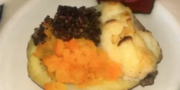 I saw a strange face in my dinner – then realised what I was eating