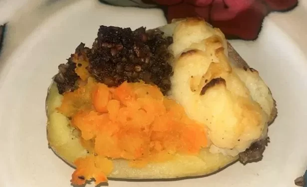 I saw a strange face in my dinner – then realised what I was eating
