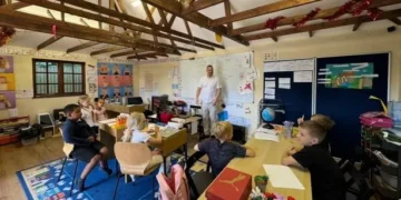 Millionaire dad builds £150k mini-school in garden and employs two teachers for his children