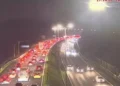 M4 traffic nightmare after three-vehicle crash