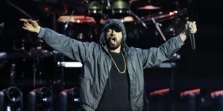 Eminem Performs Medley of Career-Spanning Hits at Rare Private Concert in Detroit