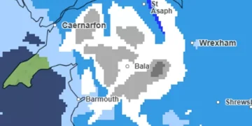 Weather maps pinpoint when the most snow will fall in Wales as temperatures plummet