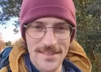 A man walking barefoot across Europe hit an unexpected problem in a Welsh Lidl