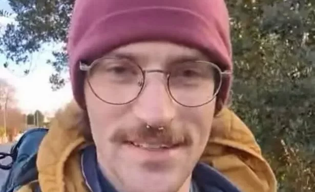 A man walking barefoot across Europe hit an unexpected problem in a Welsh Lidl