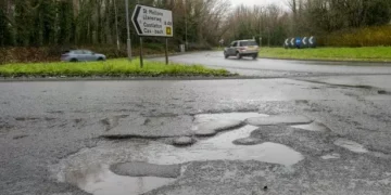The staggering number of potholes that needed to be fixed across Wales over the past year